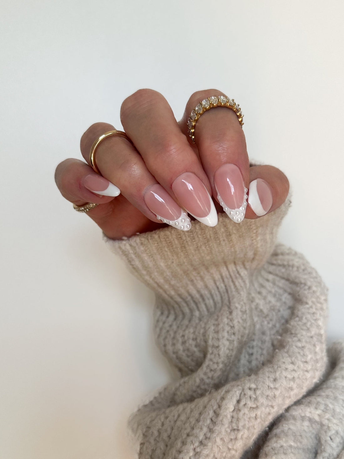 Elevate elegance with Pearl Poise Press-On Nails
